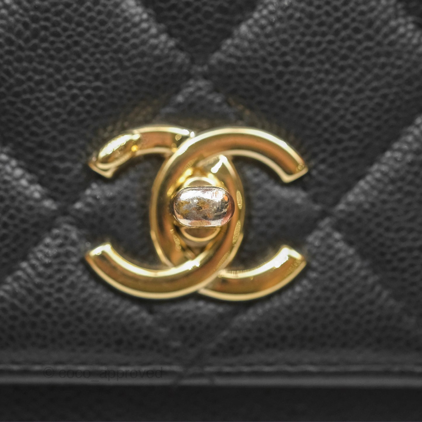 Chanel Quilted Small Business Affinity Flap Black Caviar Gold Hardware