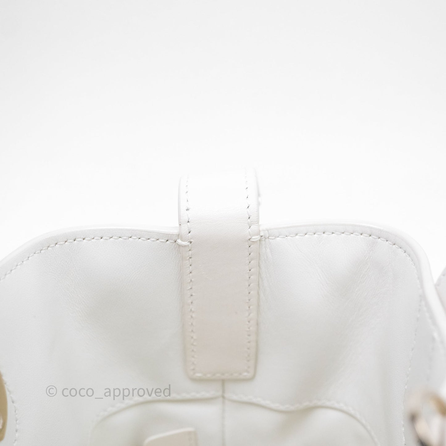 Christian Dior Small Toujours Vertical Tote Bag Latte Macrocannage Calfskin Gold Hardware