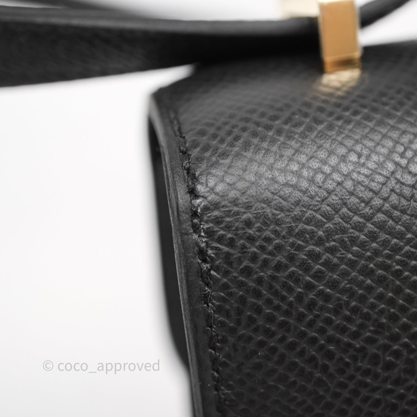 Hermès Constance Elan Plomb 8P Epsom Gold Hardware