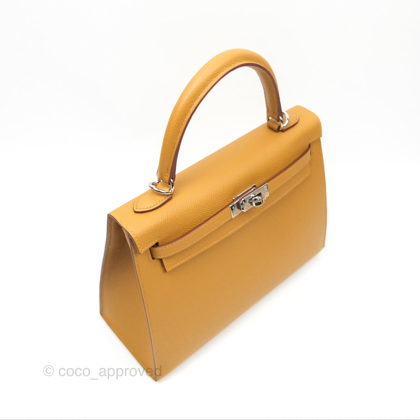 Hermès Sellier Kelly 25 Sesame 2S Epsom Palladium Hardware