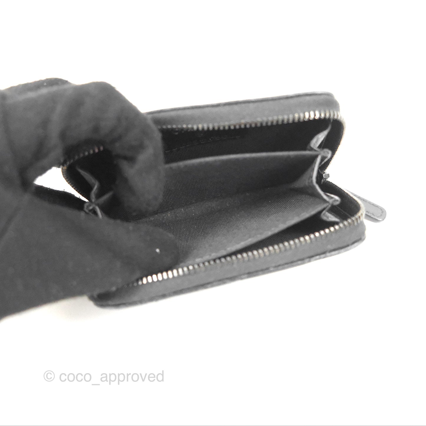 Chanel Classic Zipped Coin Purse So Black Lambskin