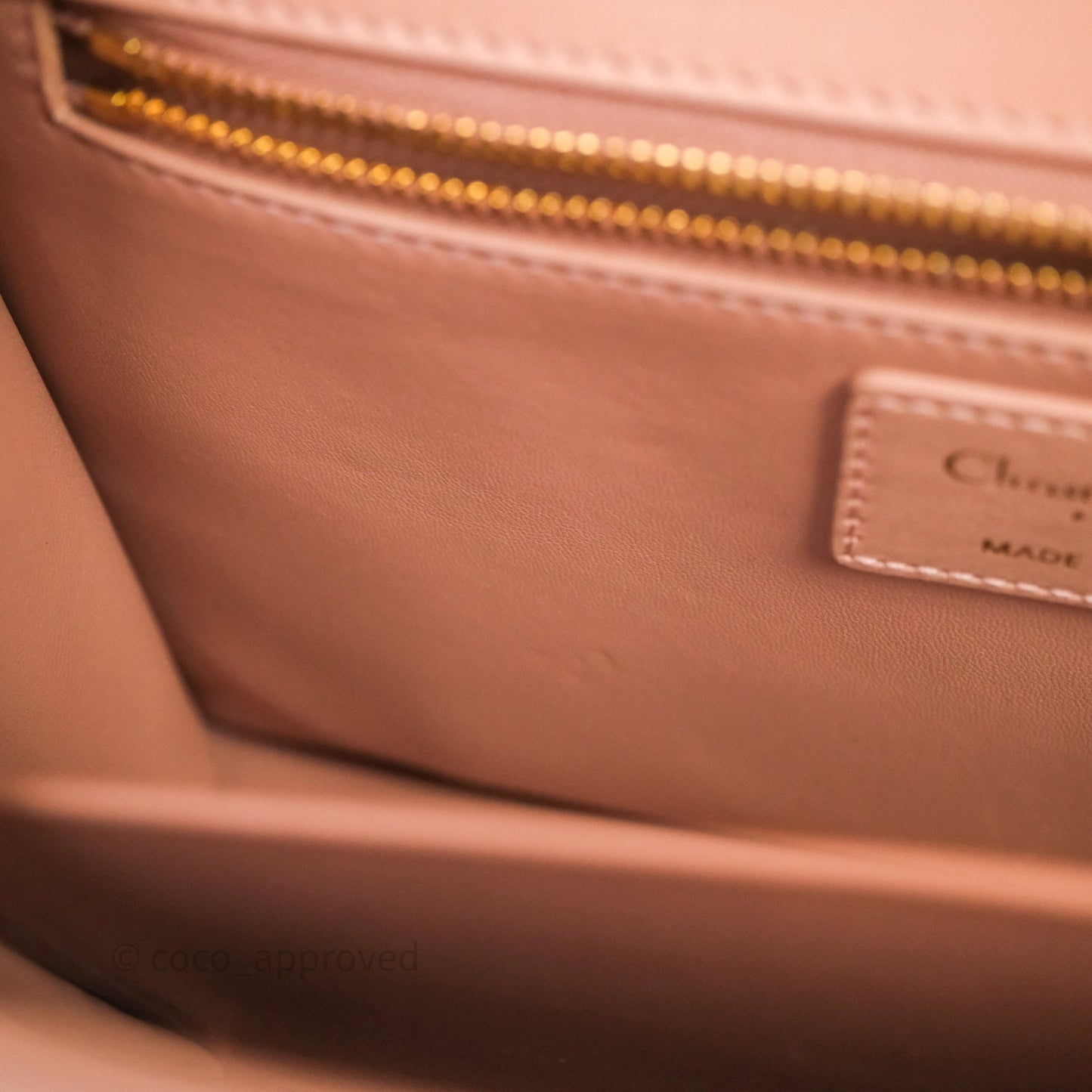 Christian Dior Small 30 Montaigne Bag Pink Calfskin Gold Hardware