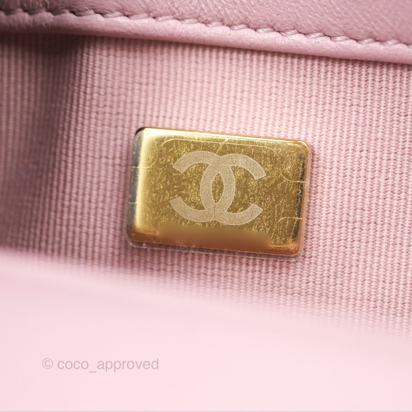 Chanel Flap Bag Dusty Pink Lambskin Aged Gold Hardware 24P