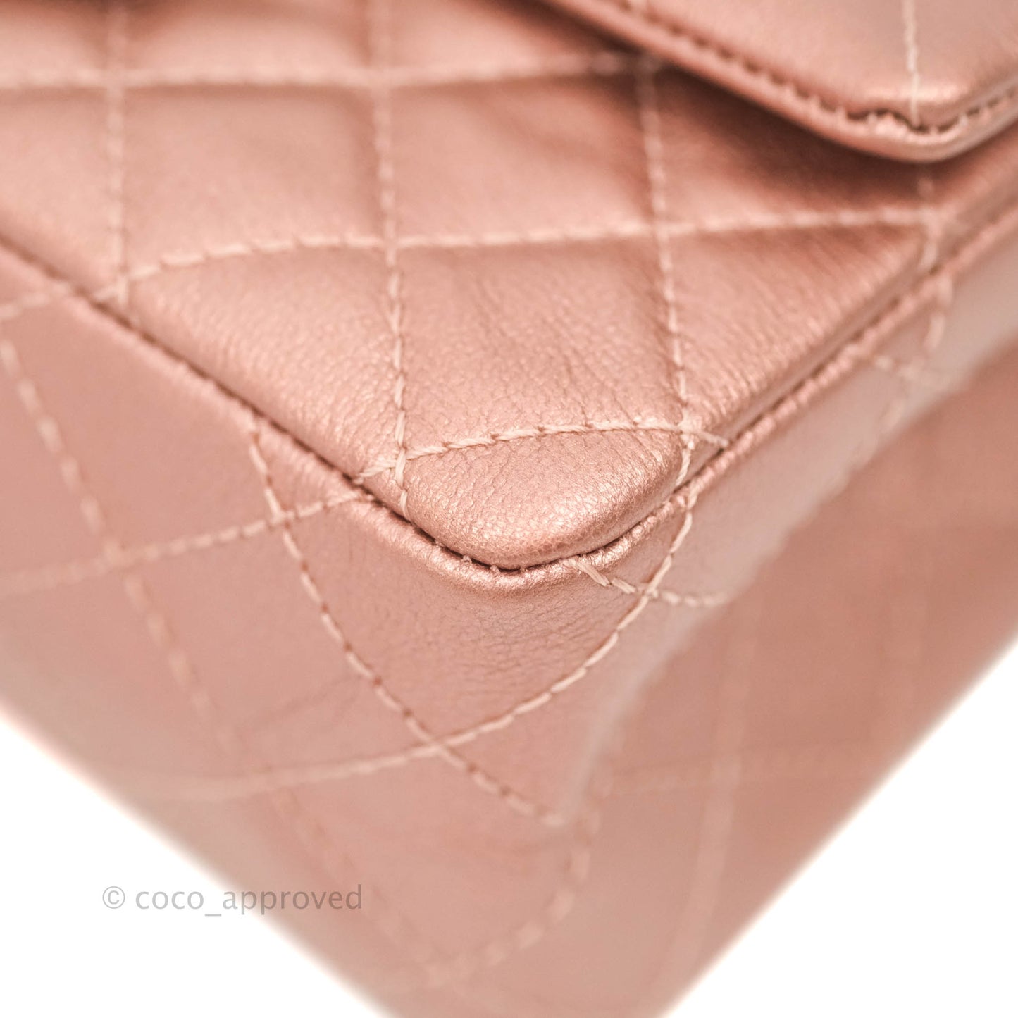 Chanel Mini Reissue 224 Metallic Calfskin Rose Gold