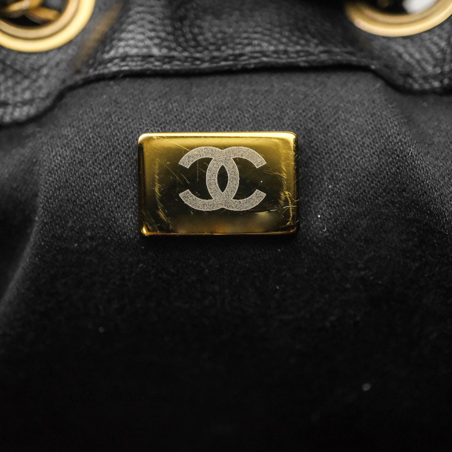 Chanel 25 Small Bag Black Caviar Aged Gold Hardware
