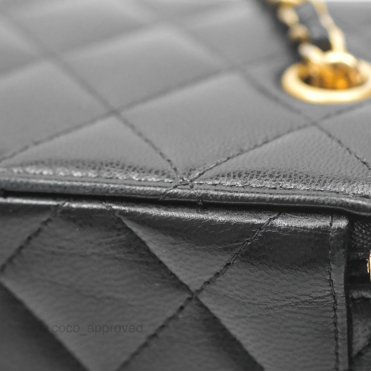 Chanel Vanity With Chain Black Goatskin Mixed Hardware