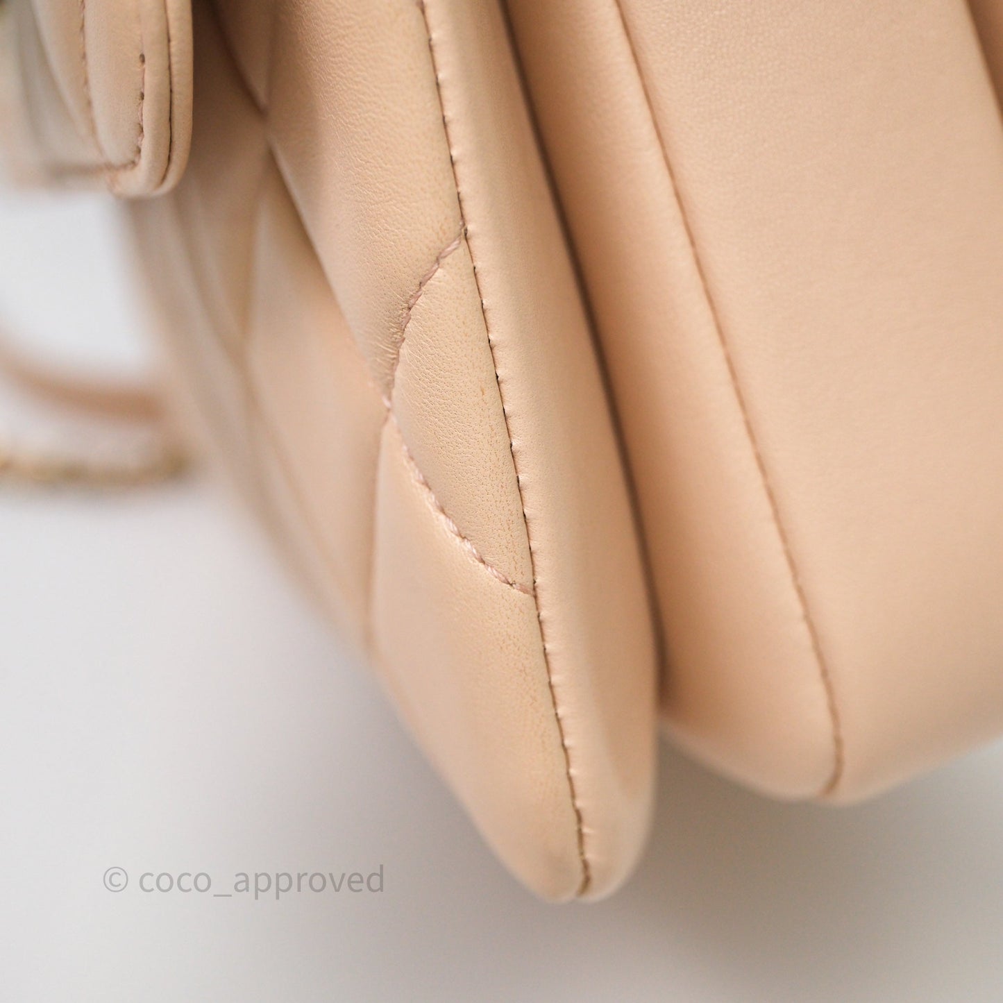 Chanel Small Trendy CC Beige Lambskin Gold Hardware