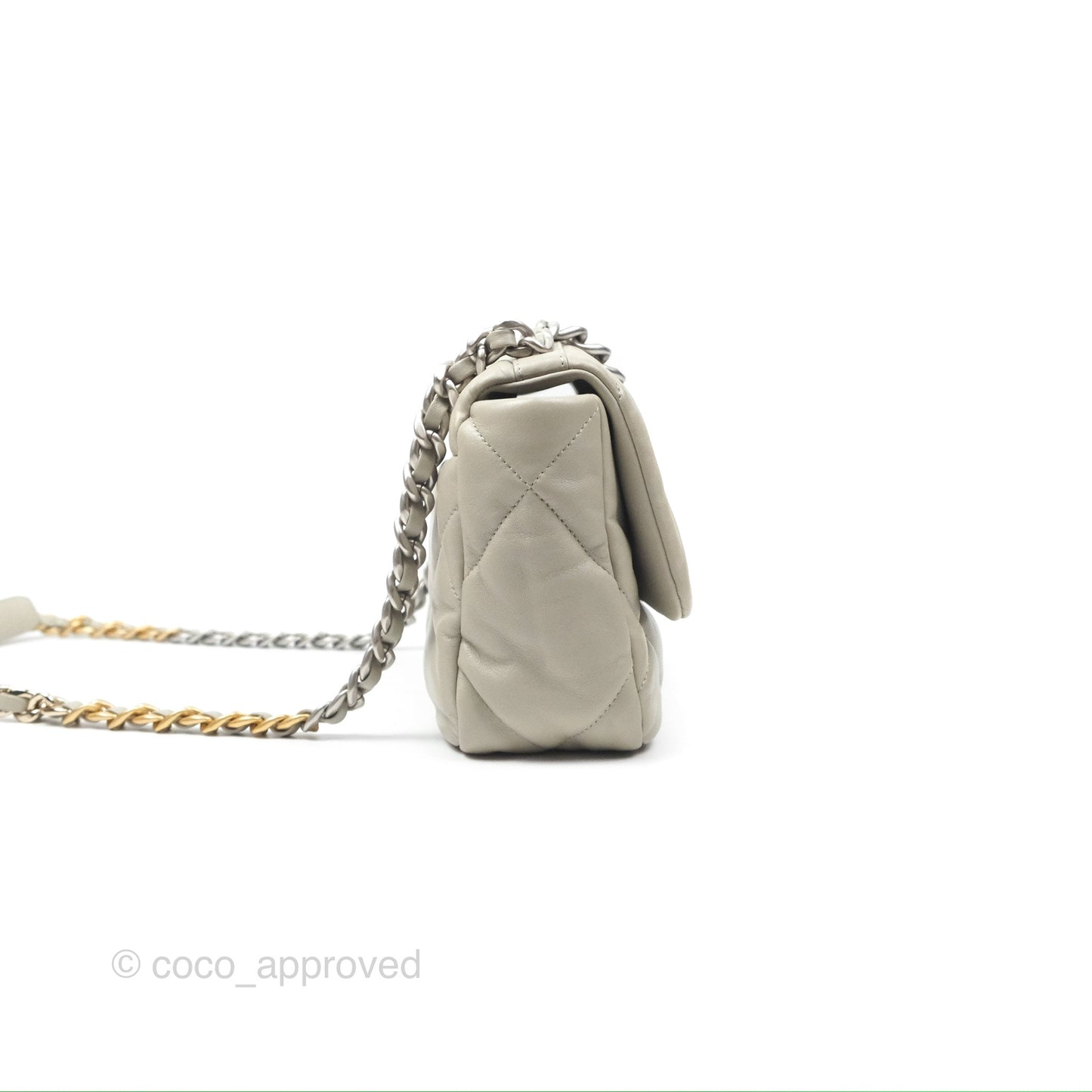 Chanel 19 Small Sage Green Mixed Hardware