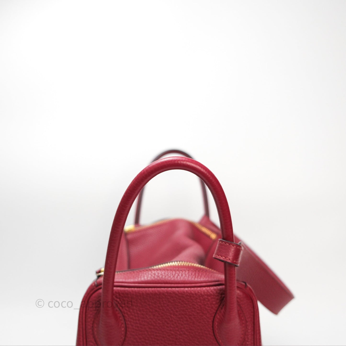 Hermès Lindy 30 Rouge Grenat K1 Clemence Gold Hardware
