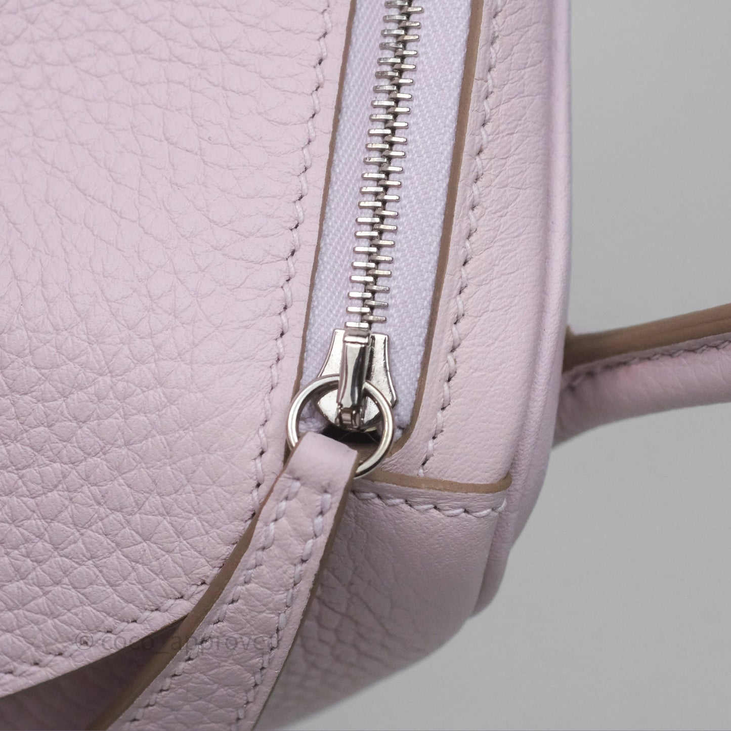 Hermès Lindy 26 Mauve Pale 09/Nata I2 Clemence Palladium Hardware