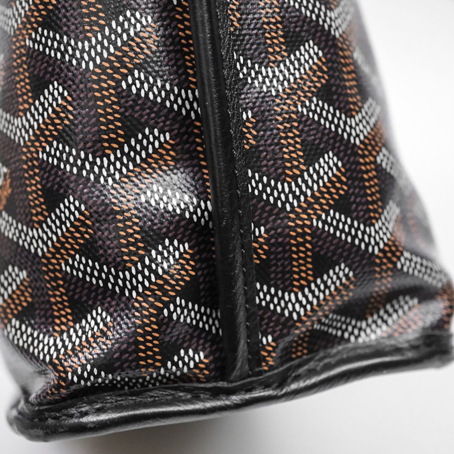 Goyard Anjou Mini Bag Goyardine Canvas Black