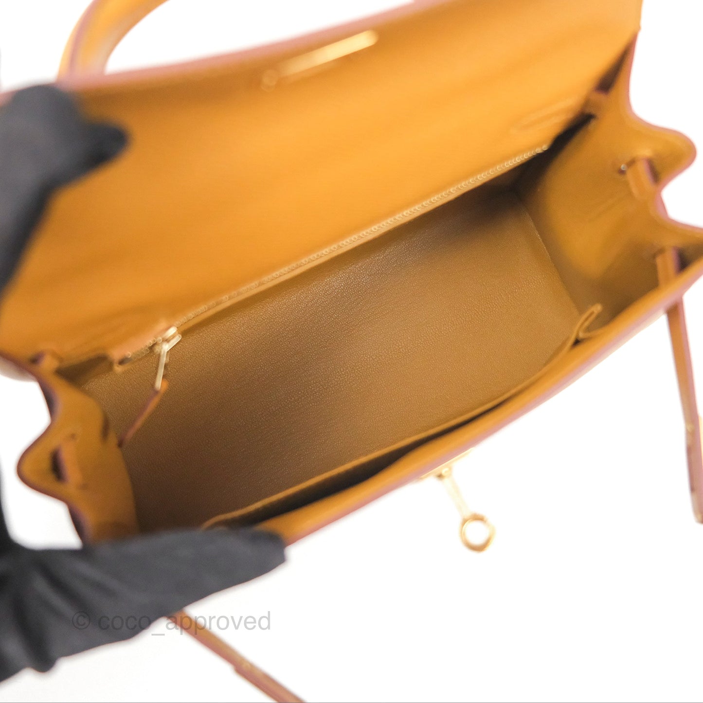 Hermès Sellier Kelly 25 Sesame 2S Epsom Gold Hardware
