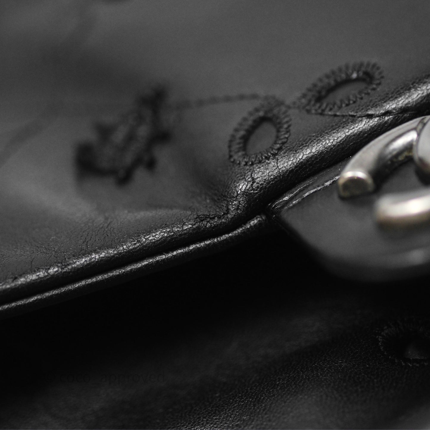 Chanel Embroidered Butterfly Flap Black Lambskin Ruthenium Hardware