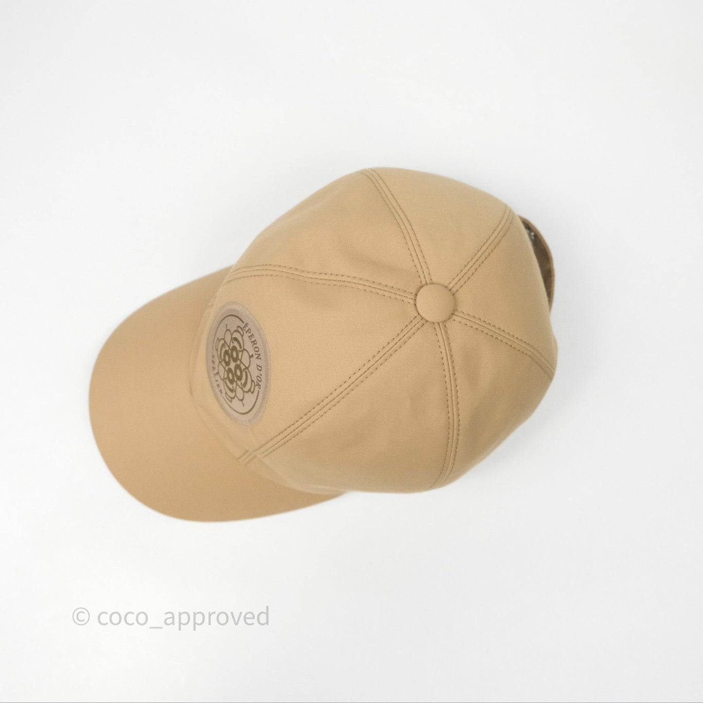 Hermès Serena Eperon D'Or Cap Beige Size 57