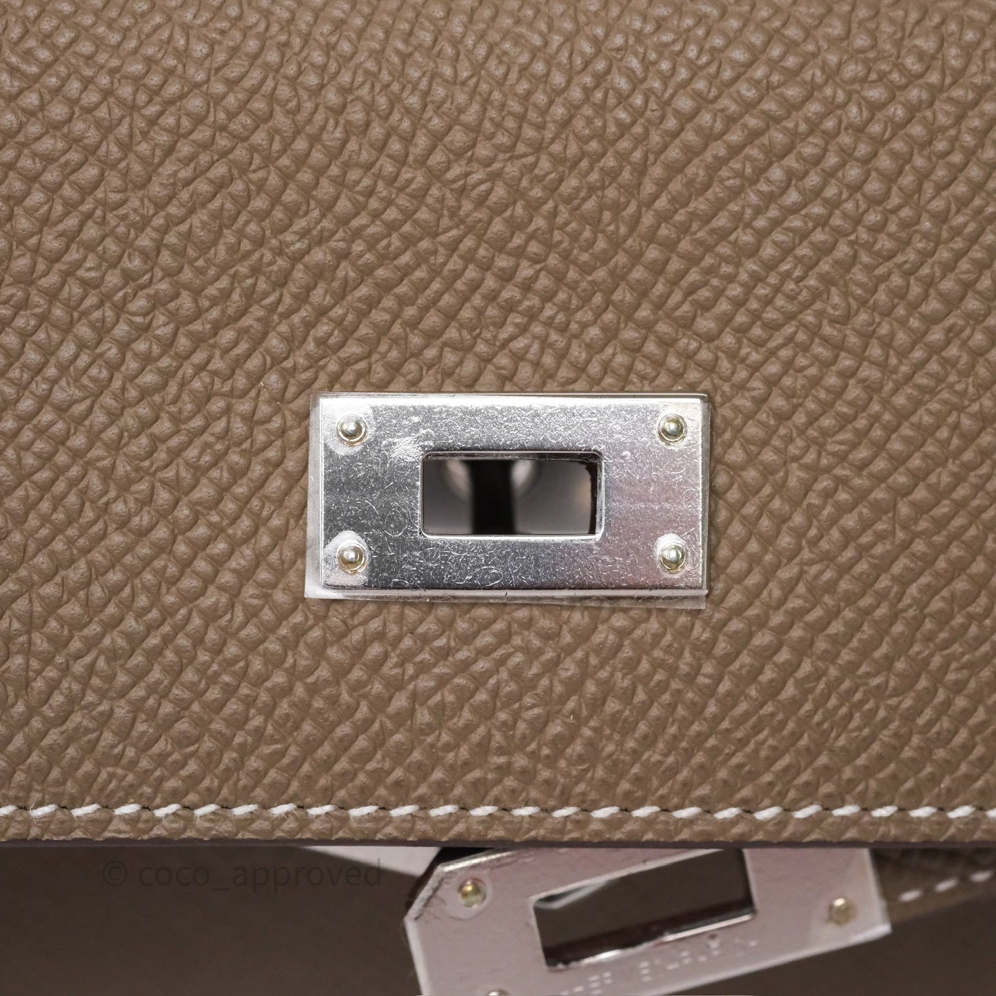 Hermès Kelly To Go Wallet Etoupe 18 Epsom Palladium Hardware