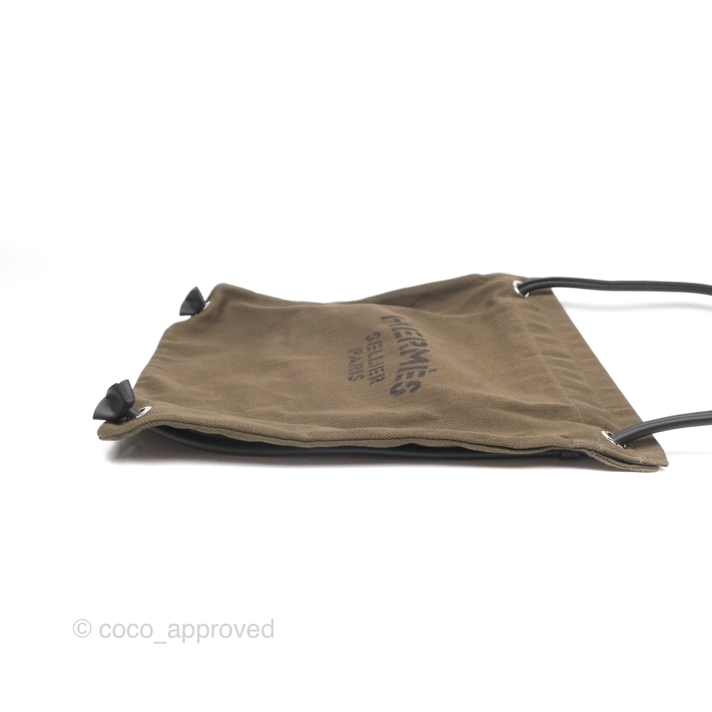Hermès 2-way Maline Bag Khaki Canvas