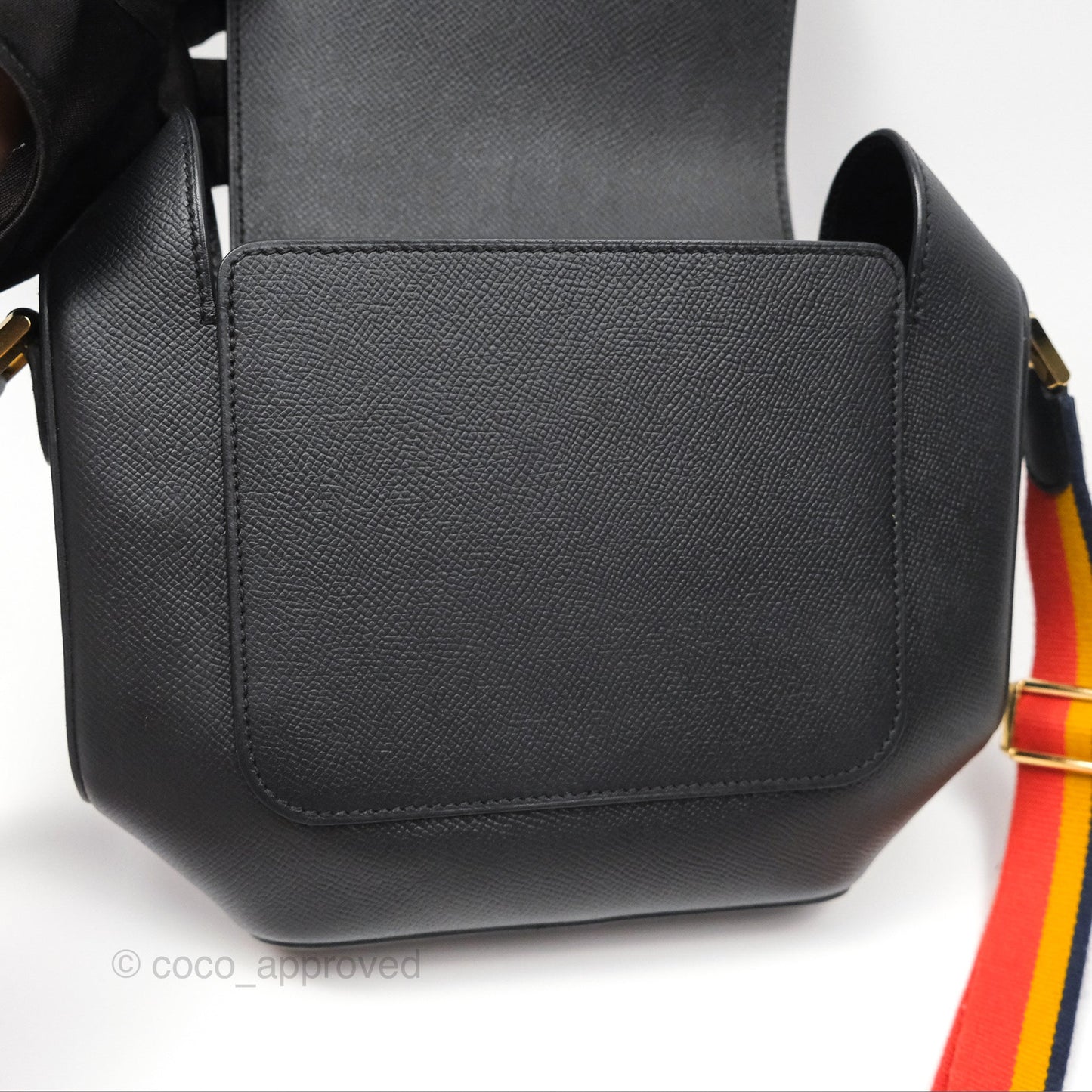 Hermes Octogone 23 Black Epsom