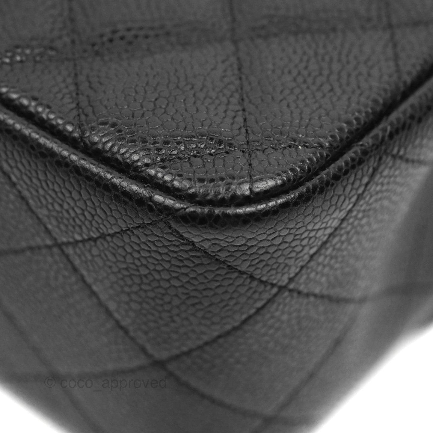 Chanel Jumbo Double Flap Black Caviar Silver Hardware⁣⁣