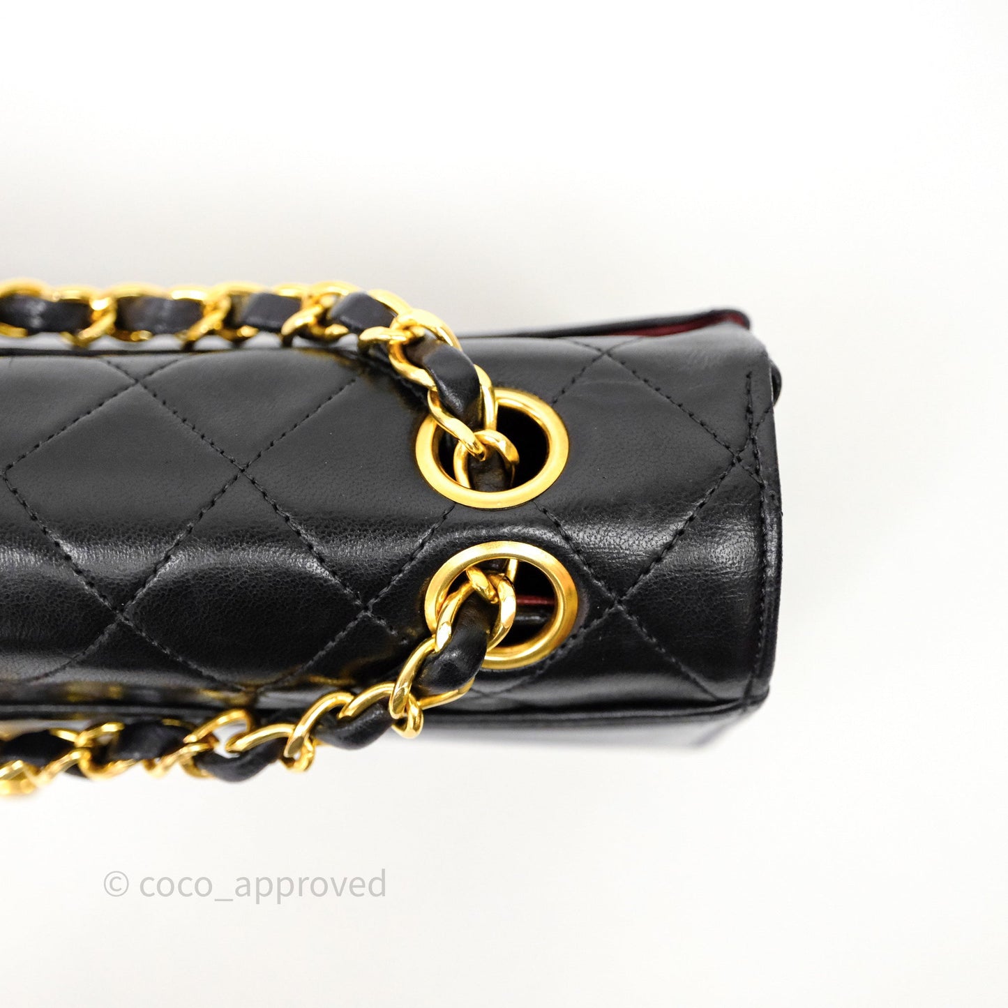 Chanel Matelasse Flap Bag Lambskin Black 24K Gold Hardware