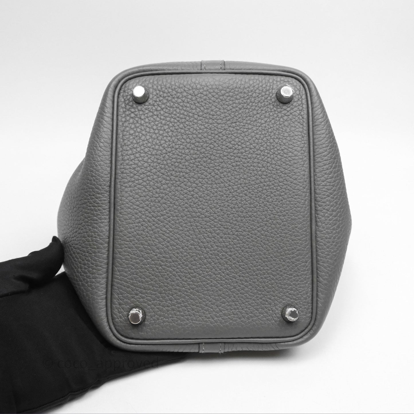 Hermès Picotin 18 Etain 8F Clemence Palladium Hardware