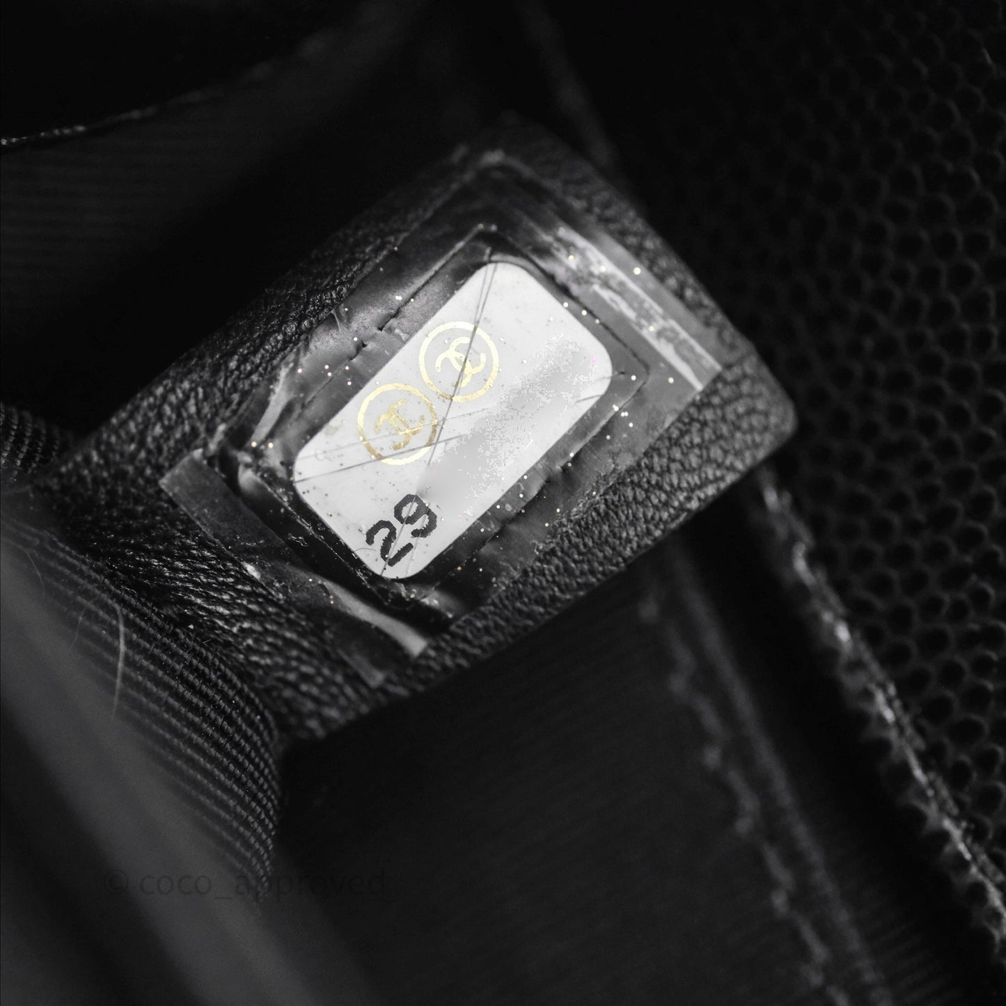 Chanel Small Boy Black Caviar Ruthenium Hardware
