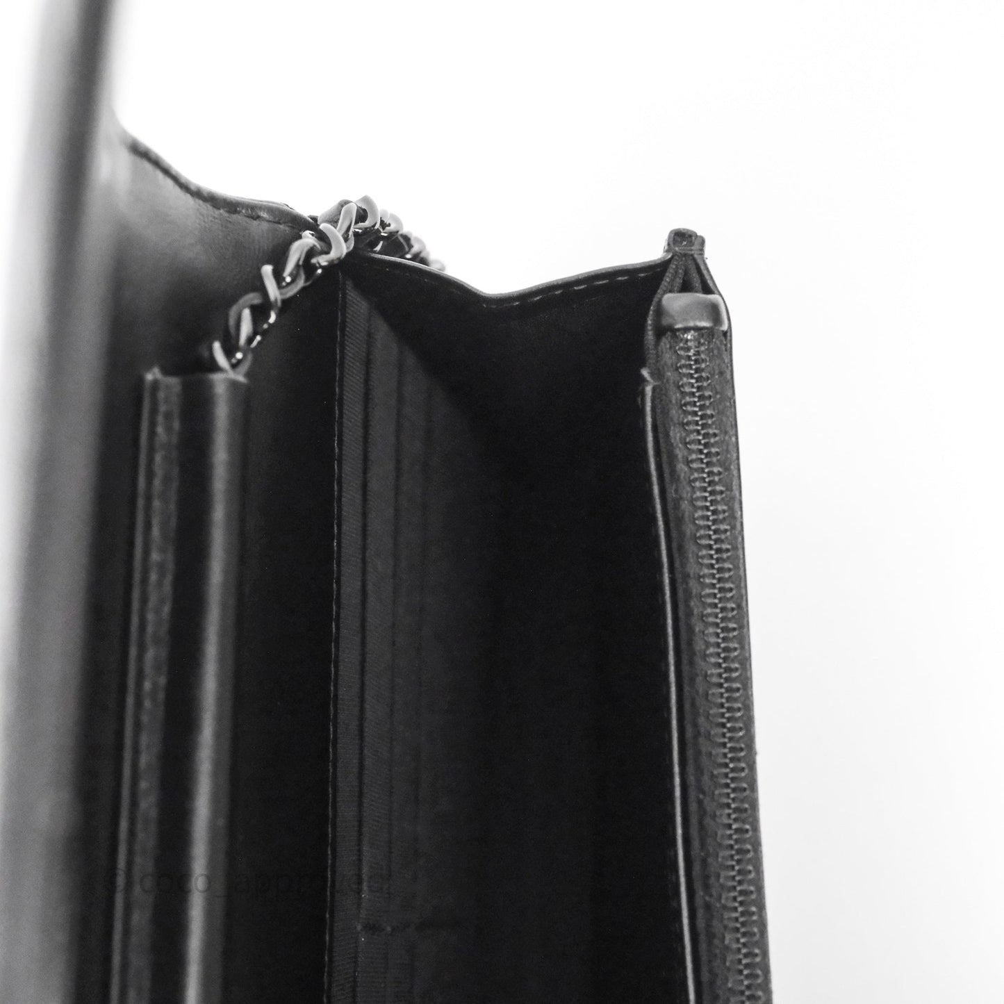 Chanel WOC Chevron Reissue So Black Calfskin