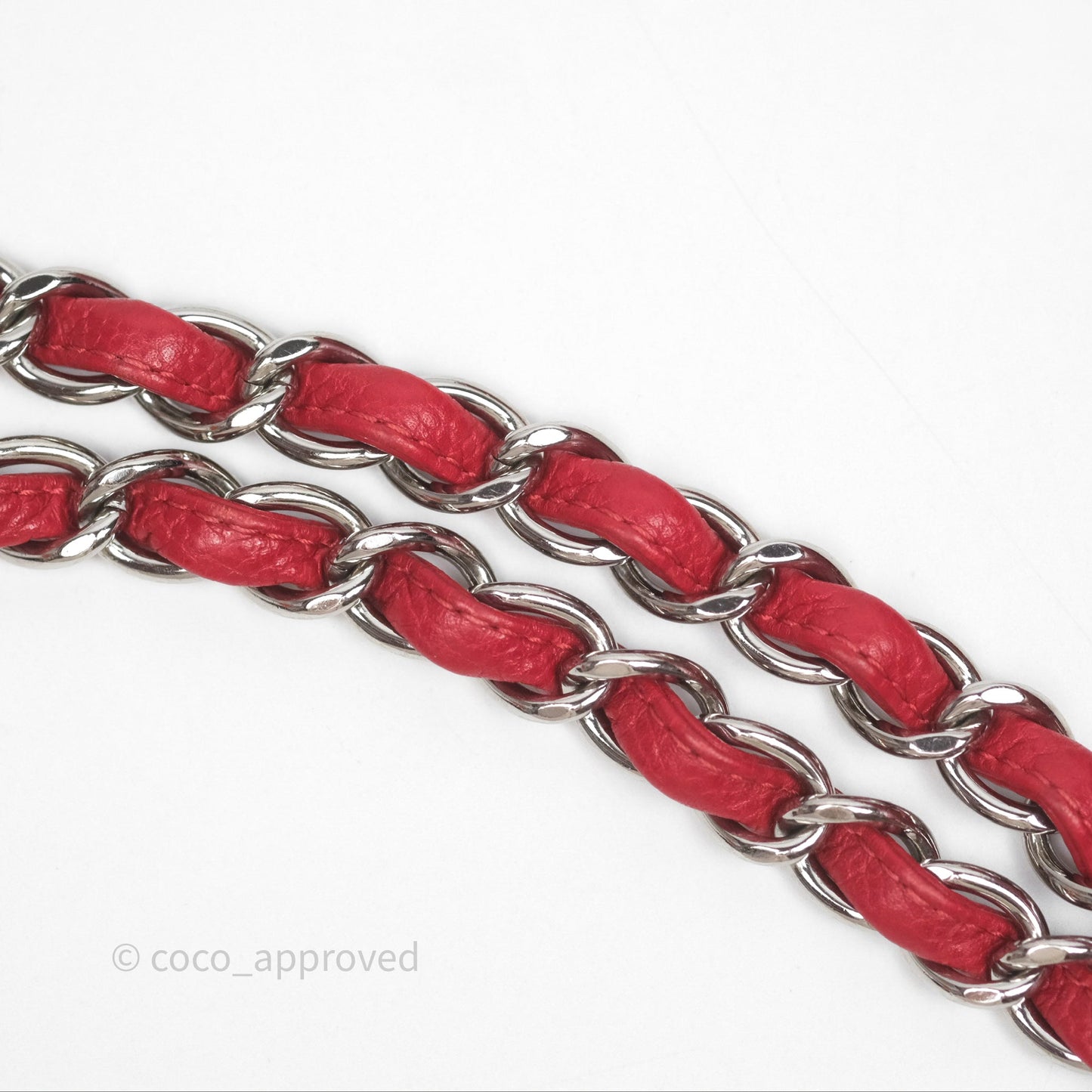 Chanel Quilted Maxi Double Flap Red Caviar Silver Hardware⁣⁣