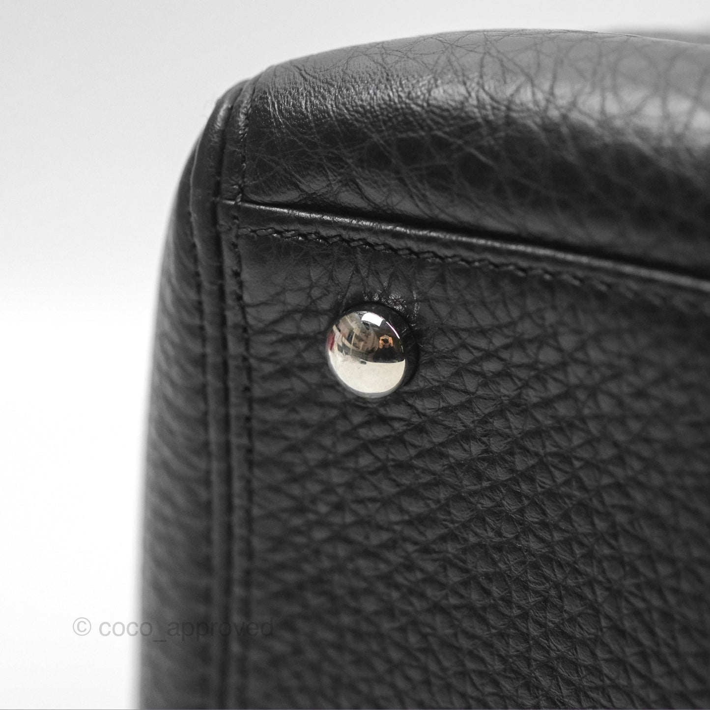 Chanel Executive Tote Bag Black Grained Calfskin Silver Hardware