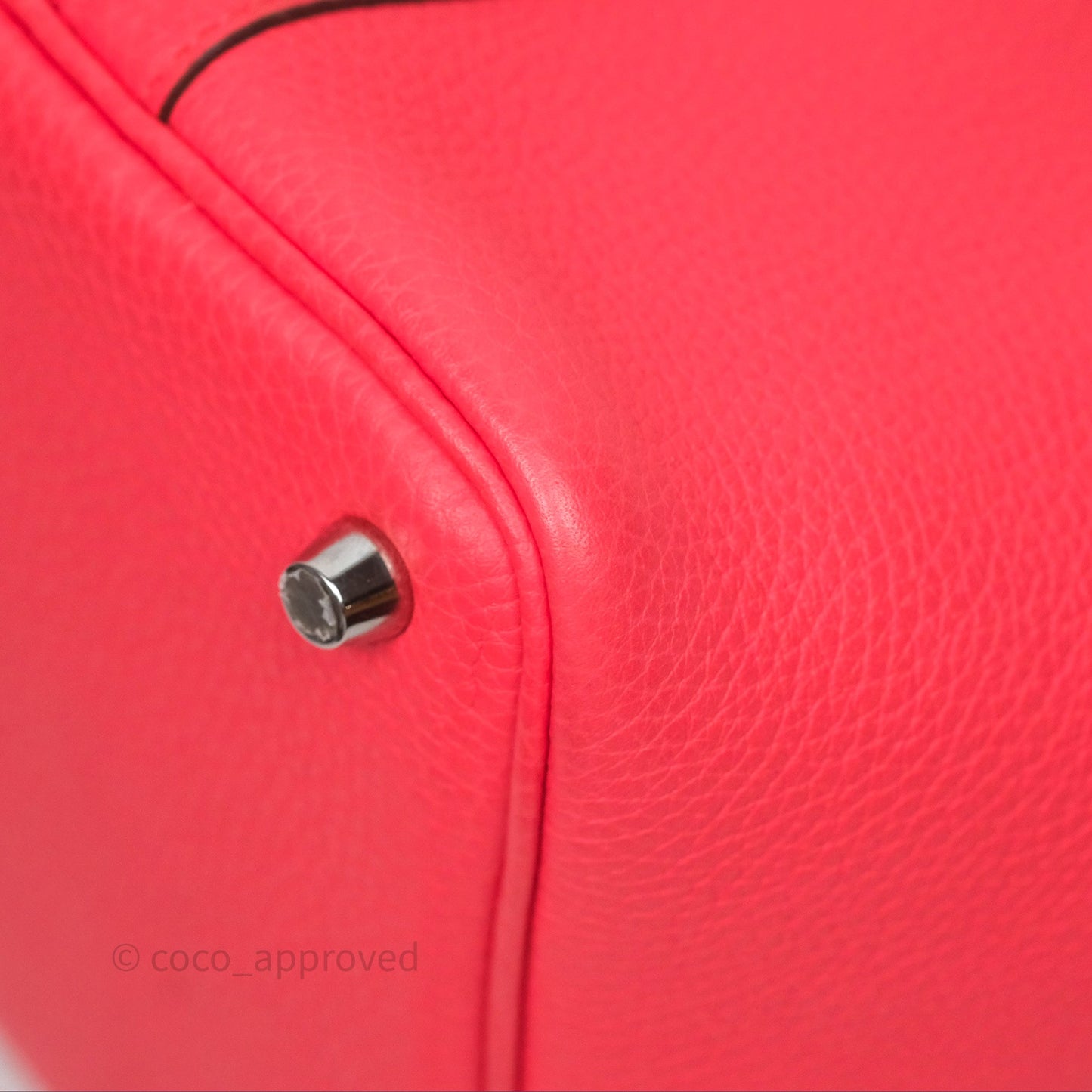 Hermès Picotin 18 Rose Texas Taurillon Clemence Palladium Hardware