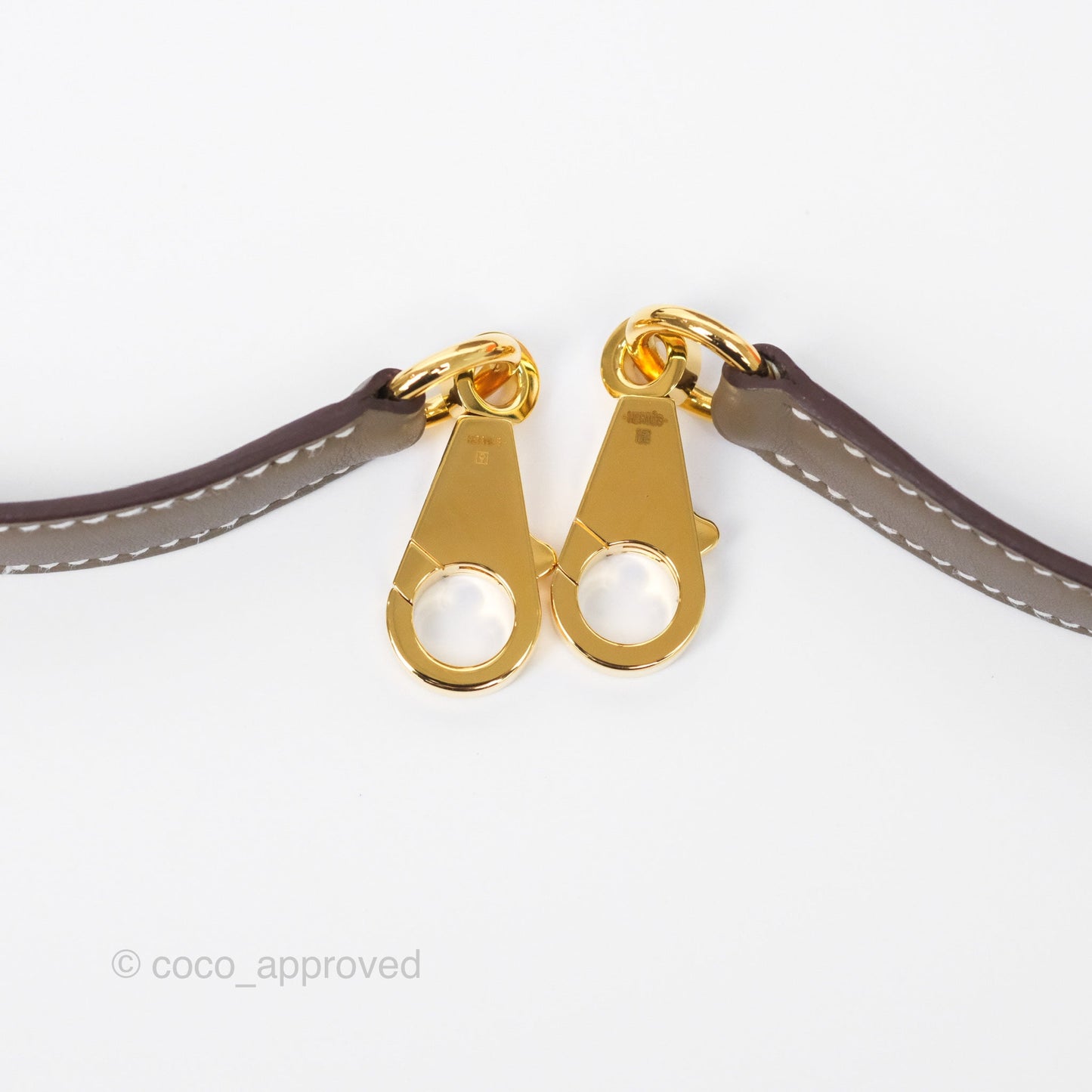 Hermès Retourne Kelly 25 Etoupe 18 Swift Gold Hardware