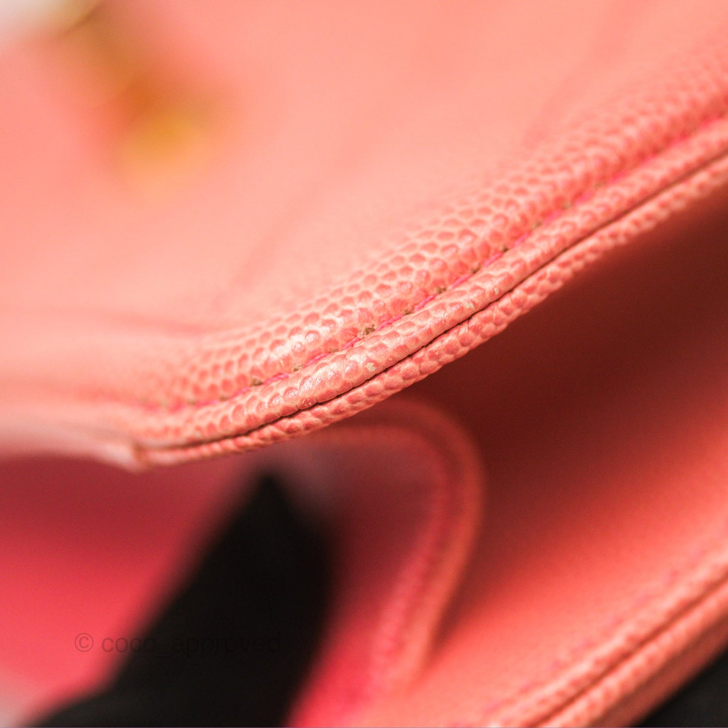 Chanel Sunset On The Sea Flap Bag Pink Caviar Aged Gold Hardware