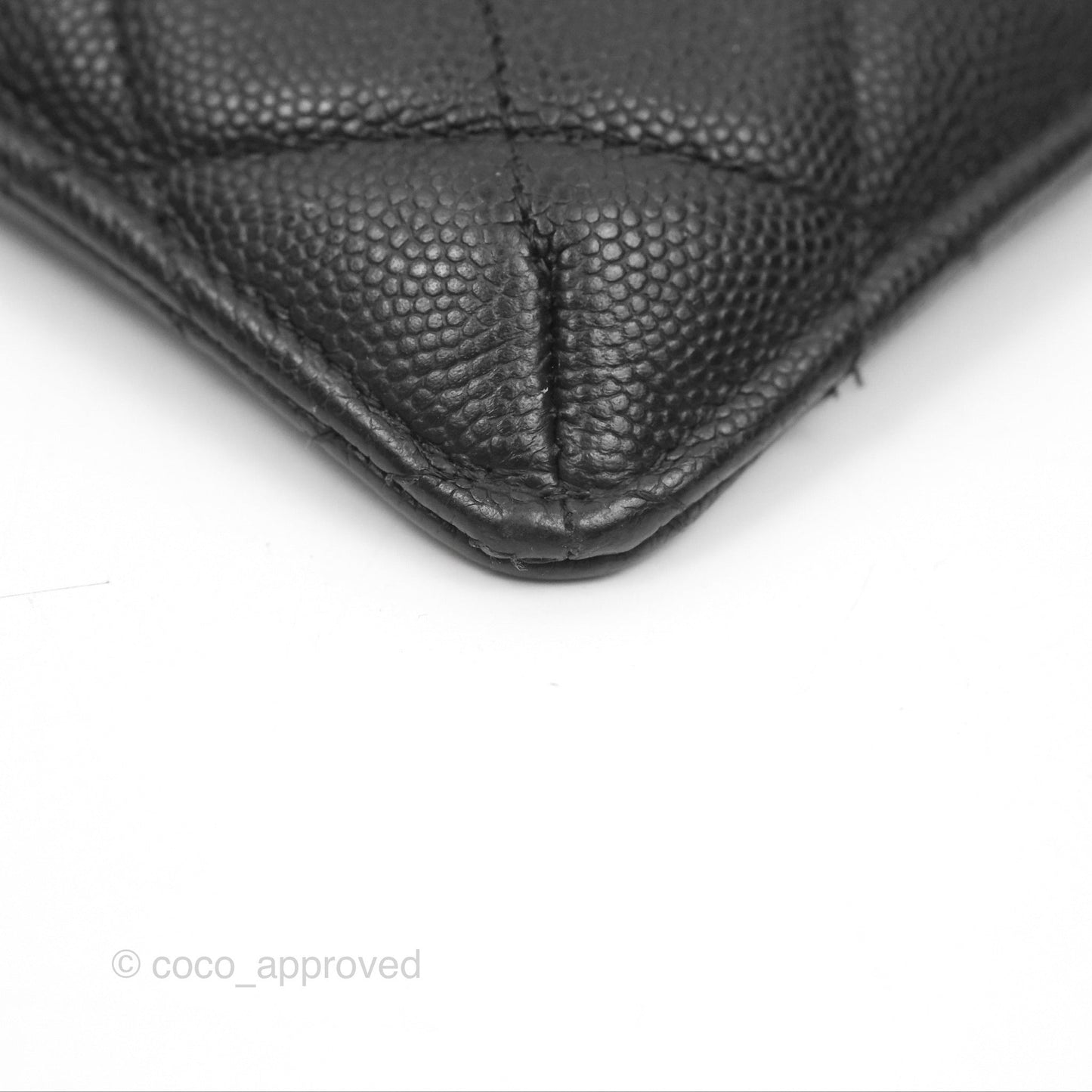 Chanel Classic Long Wallet Pouch Black Caviar