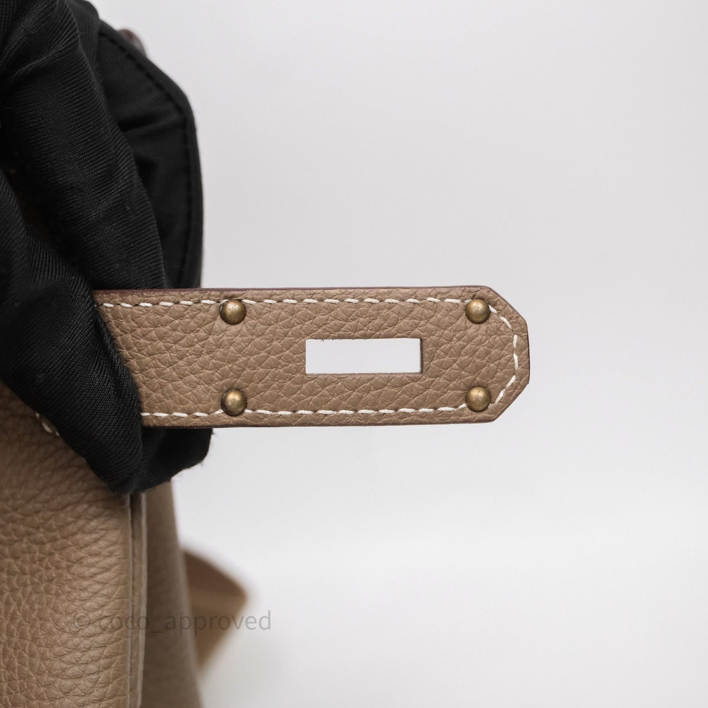 Hermès Hac a Dos PM Backpack Etoupe 18 Togo Palladium Hardware