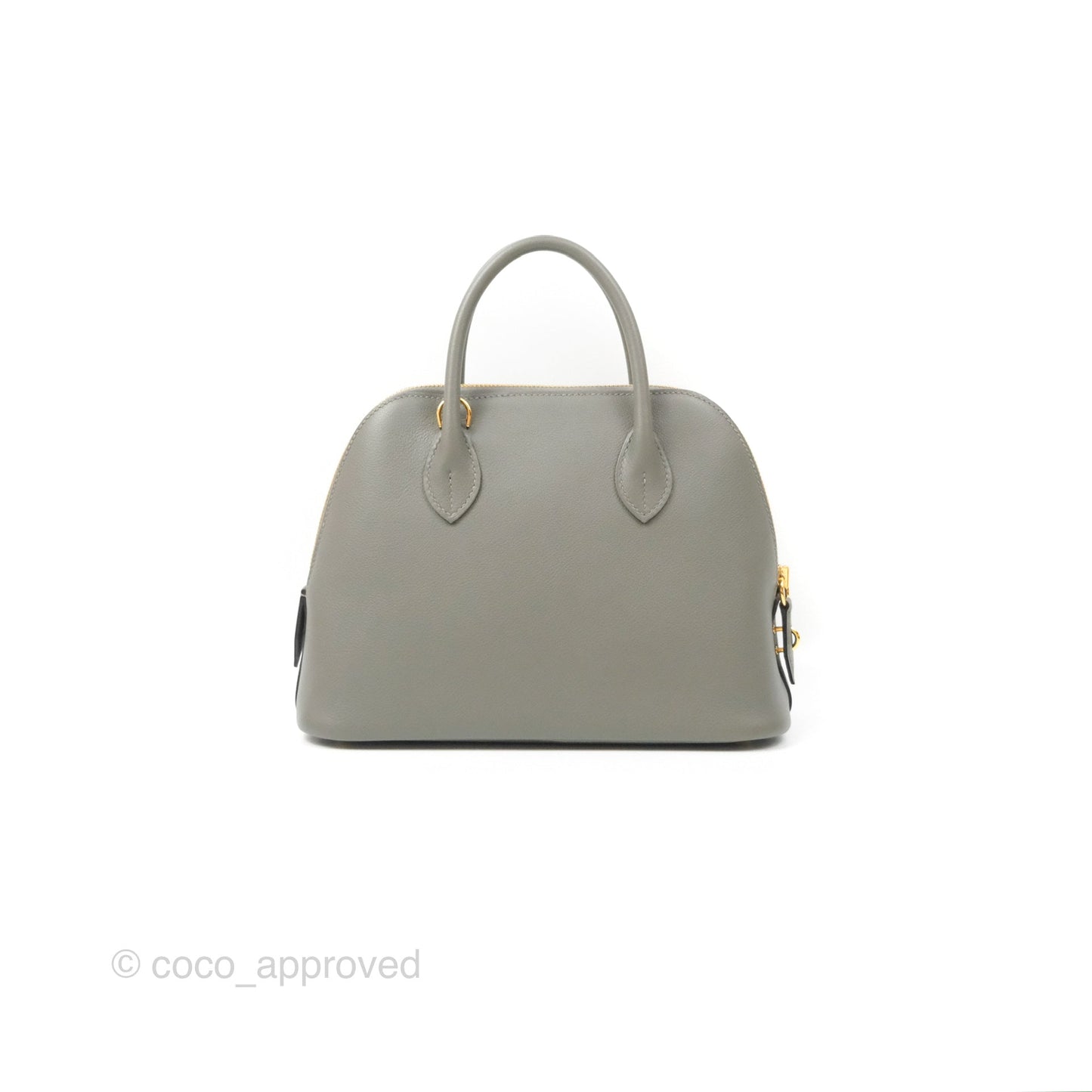 Hermès Bolide 1923 25 Gris Meyer 0L Evercolor Gold Hardware