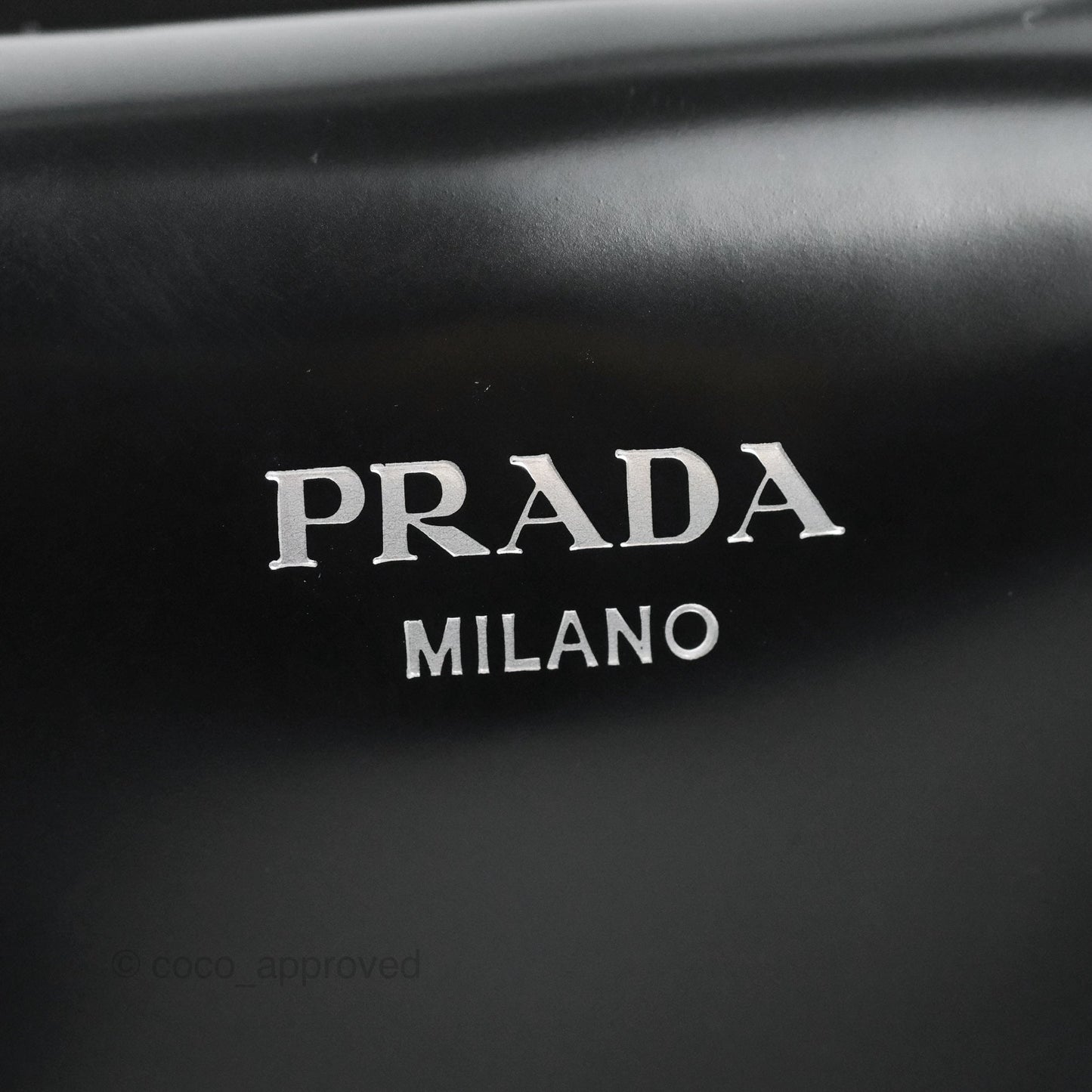 Prada Small Supernova Handbag Brushed Leather Black