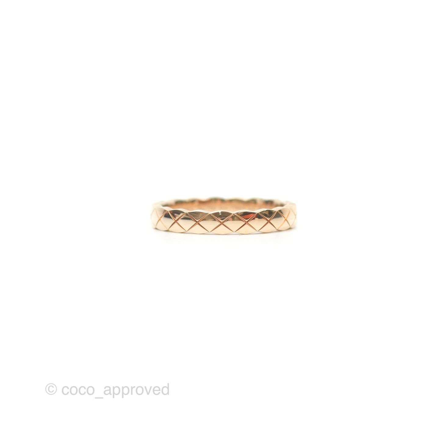 Chanel Coco Crush Ring 18K Beige Gold Size 54