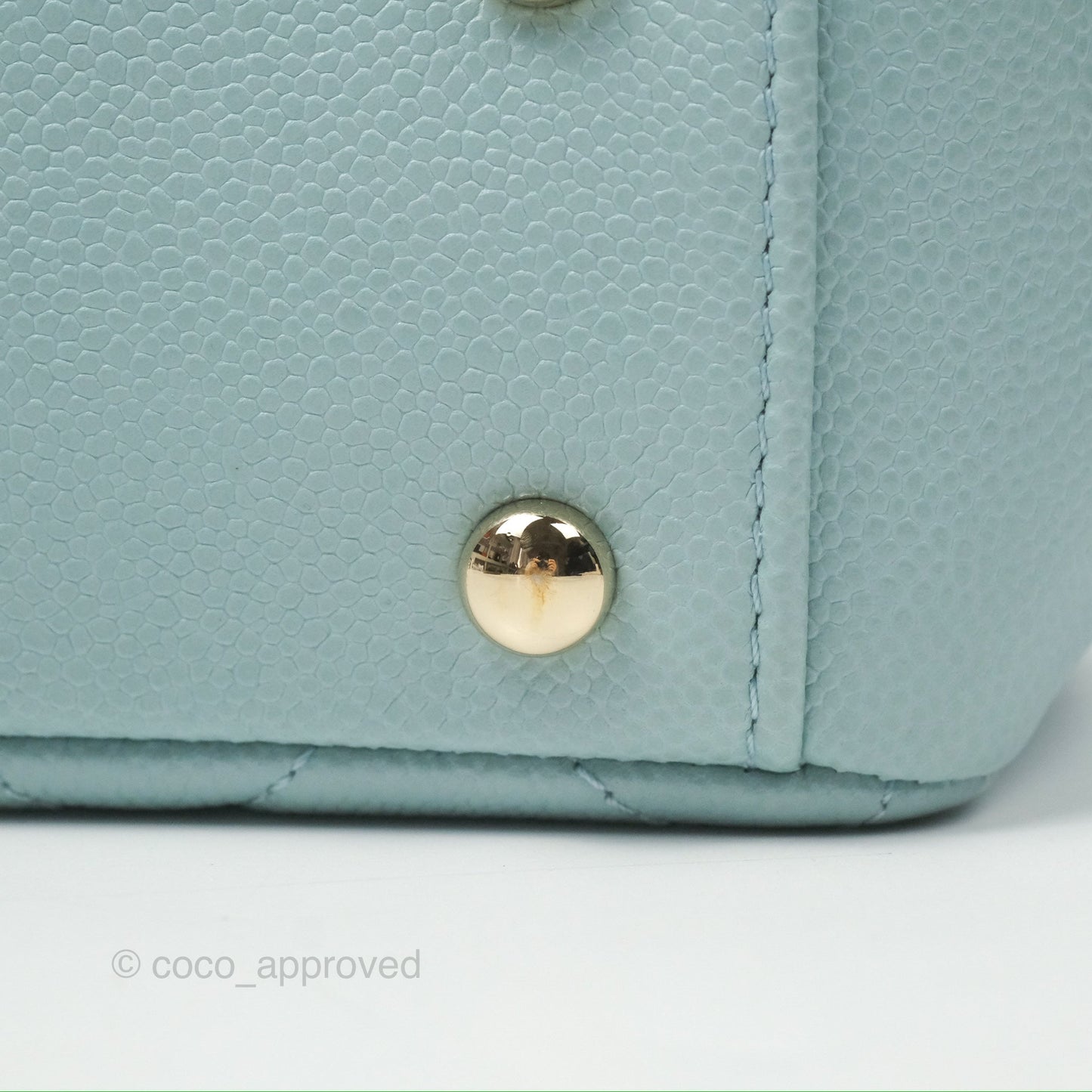 Chanel Quilted Small Business Affinity Flap Blue Caviar Gold Hardware