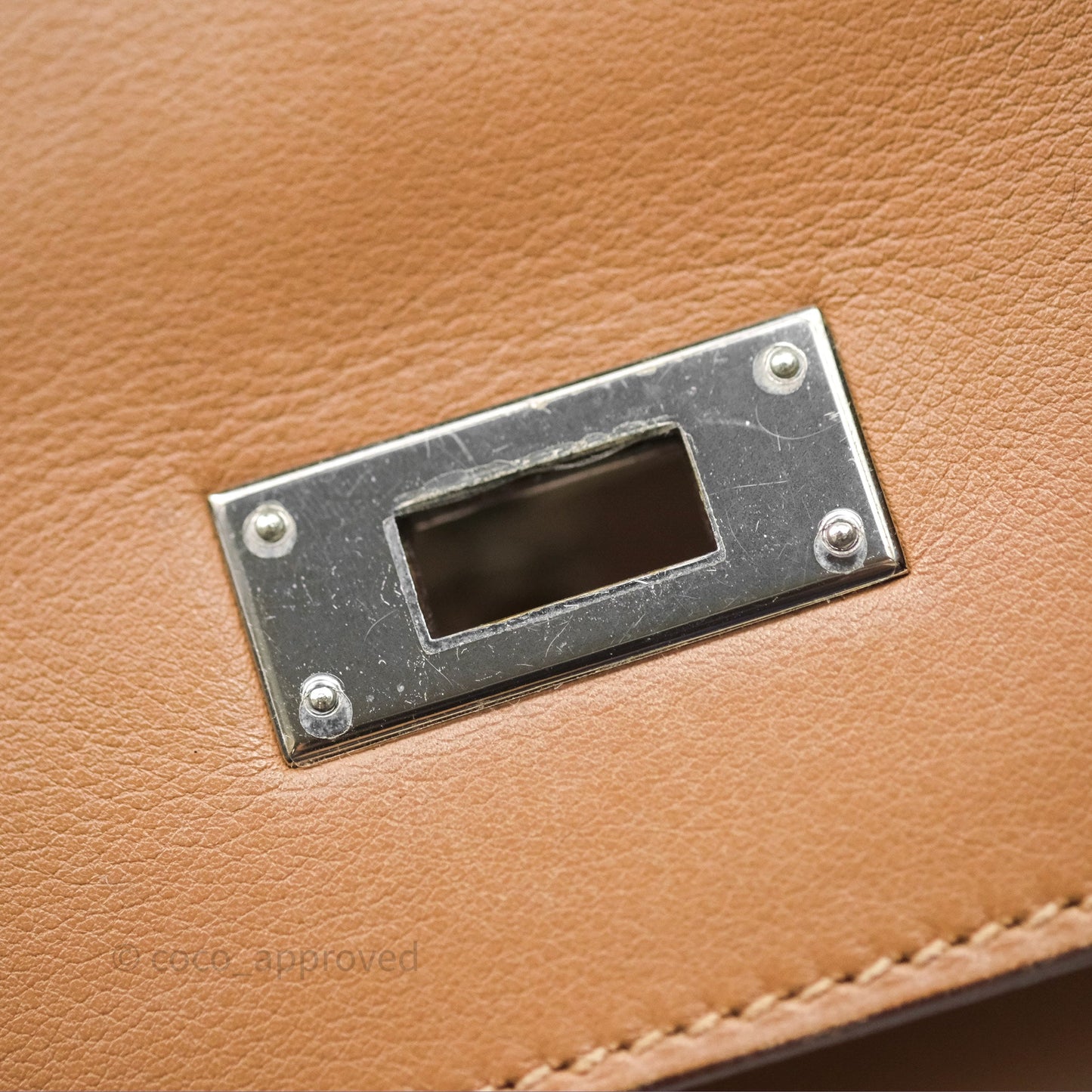 Hermès Kelly 35 Retourne Chai 0M Evercolor Palladium Hardware