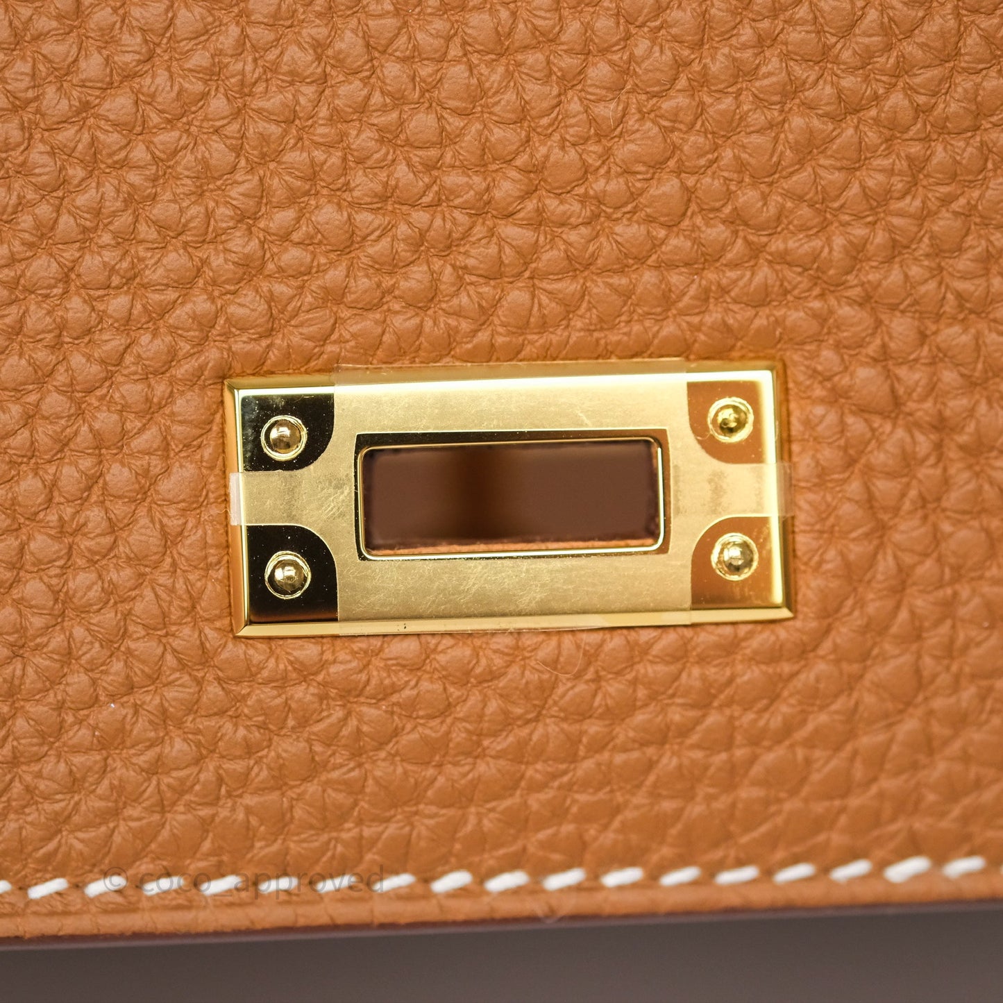 Hermès Kelly Retourne 25 Gold Togo Gold Hardware
