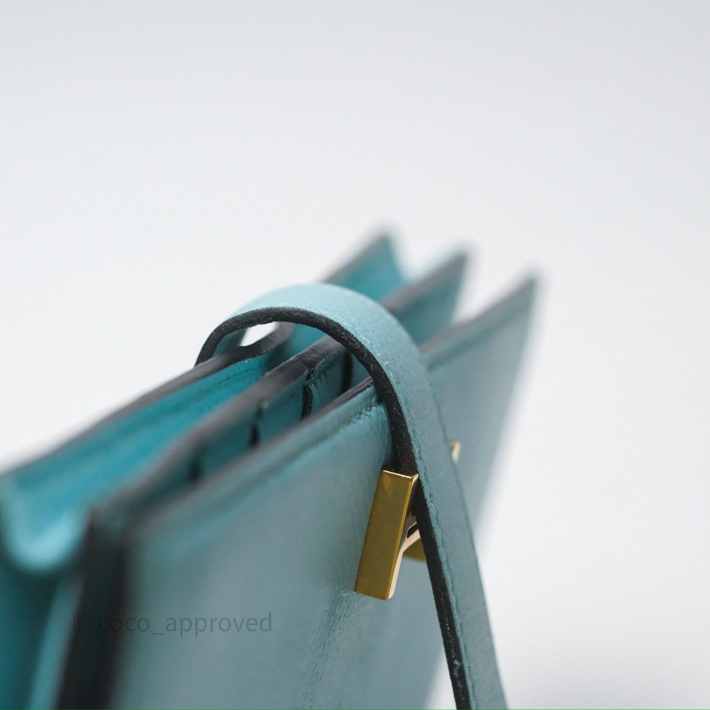 Hermès Bearn Long Wallet Bleu Atoll 3P Epsom Gold Hardware