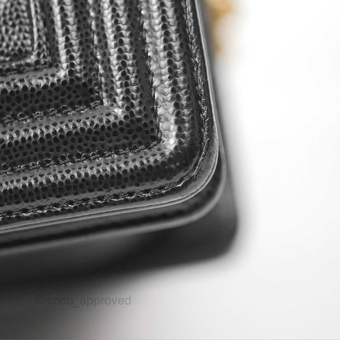 Chanel Quilted Medium Boy Black Caviar Aged Gold Hardware