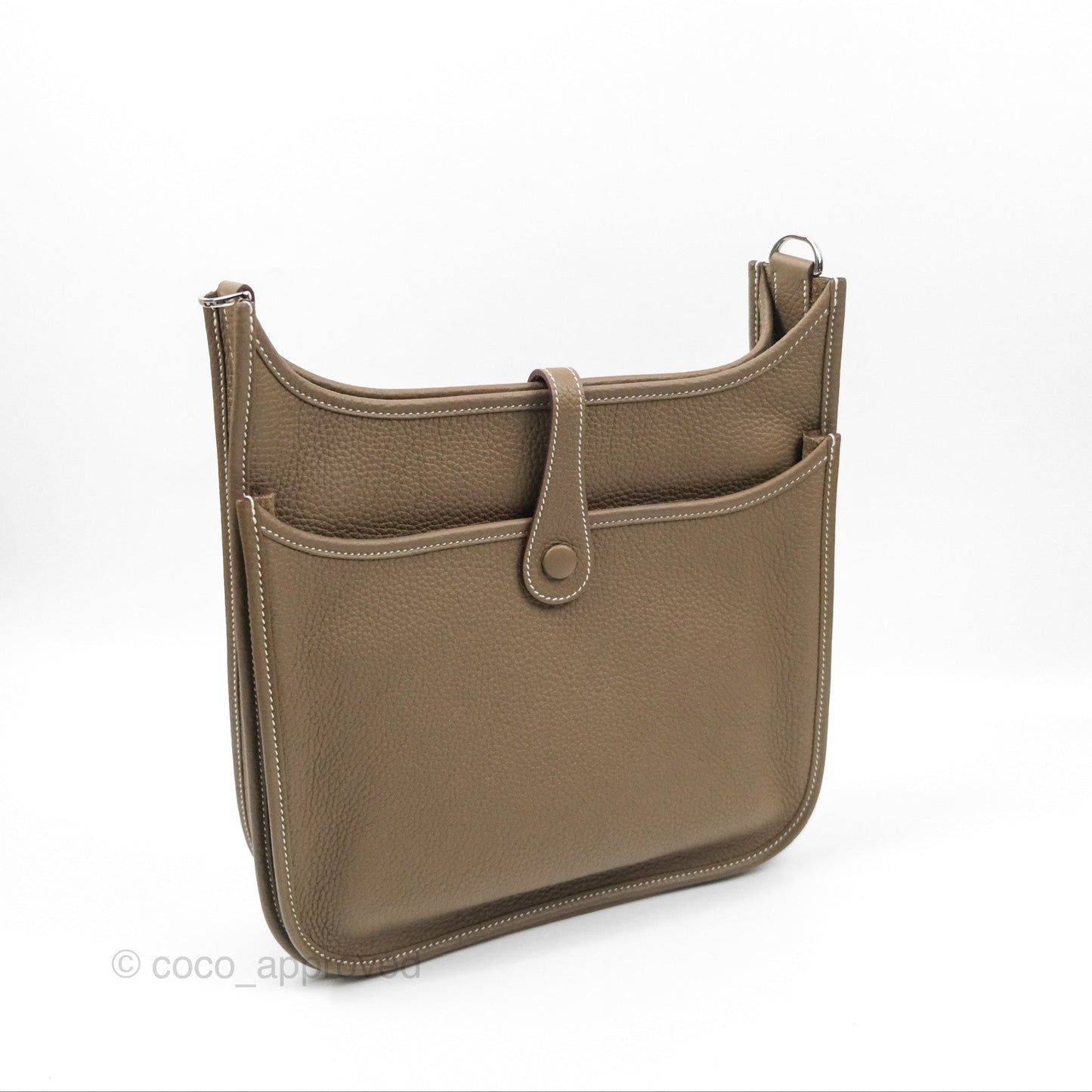 Hermes Evelyne III 29 Etoupe 18 Clemence Palladium Hardware