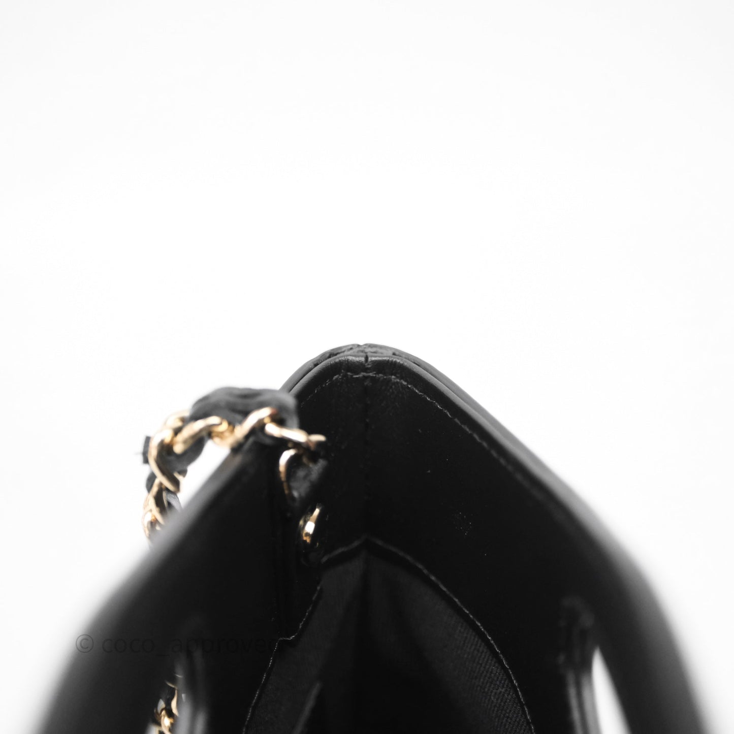 Chanel Nano 31 Black Shiny Calfskin Gold Hardware