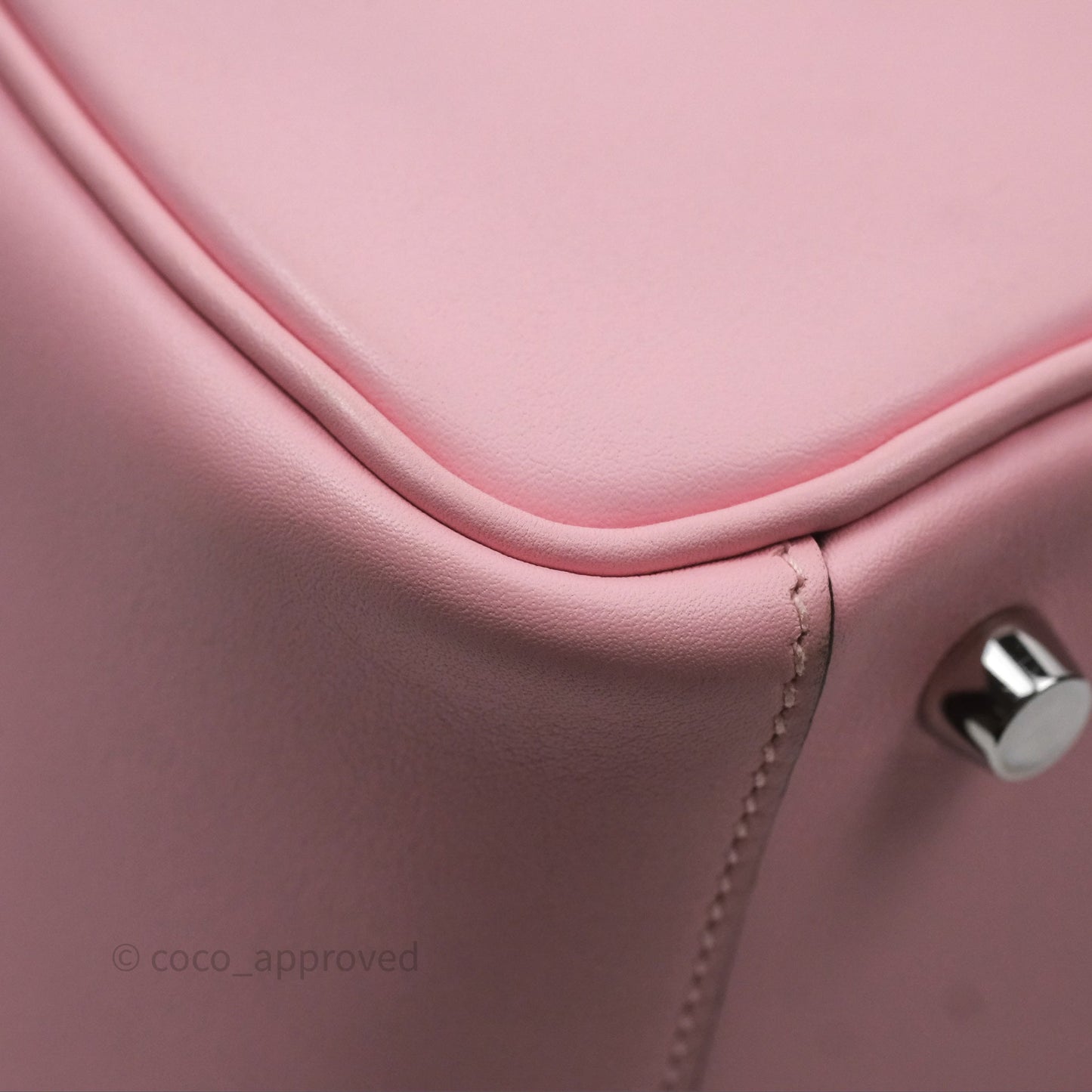 Hermes Lindy 26 Rose Sakura Pink 3Q Swift Palladium Hardware