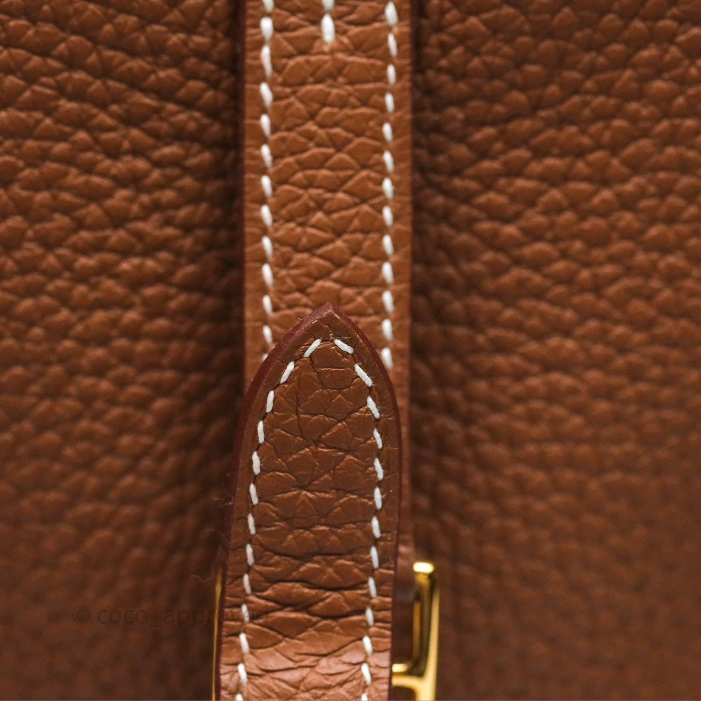 Hermès Halzan 25 Gold Clemence Gold Hardware