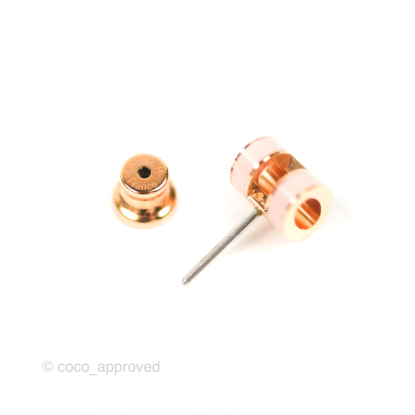 Hermès Mini Pop H Earrings Rose Gold Hardware