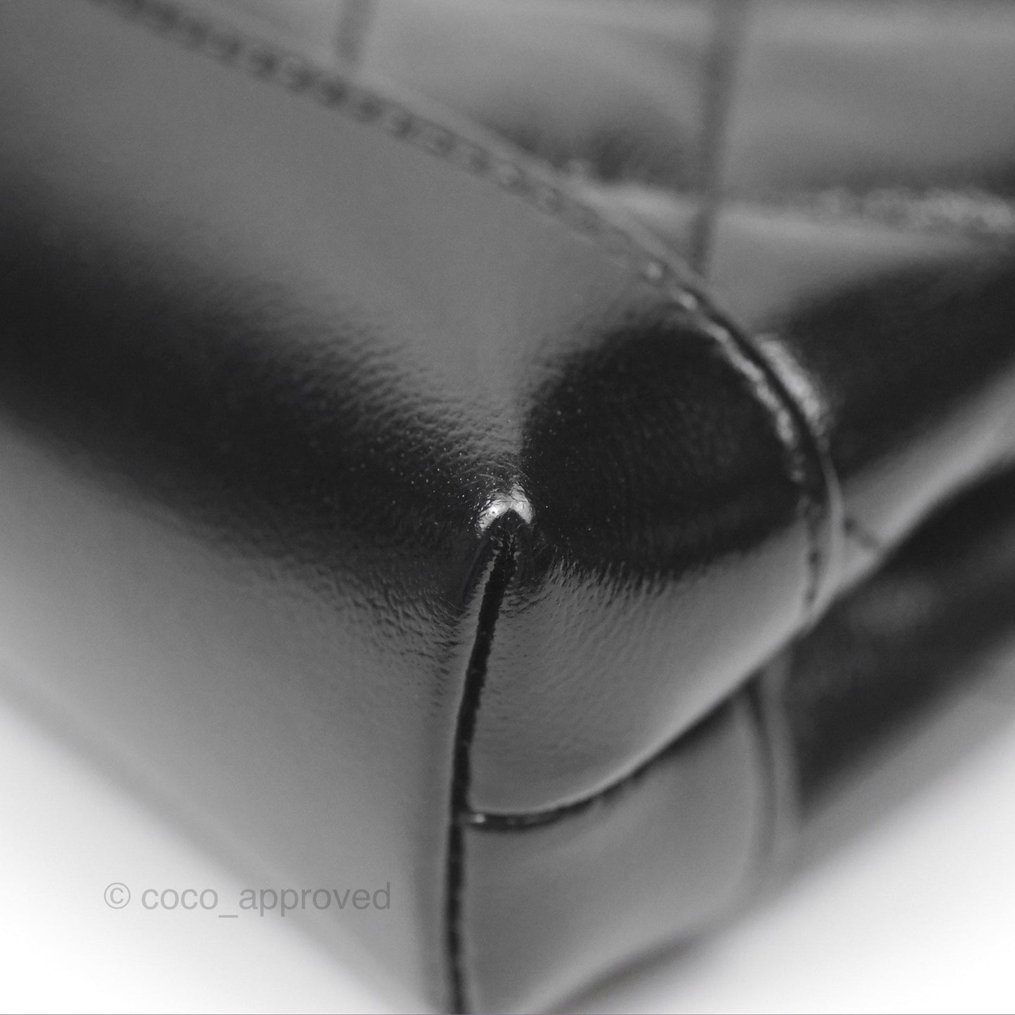 Chanel Micro 31 Black Shiny Calfskin Gold Hardware