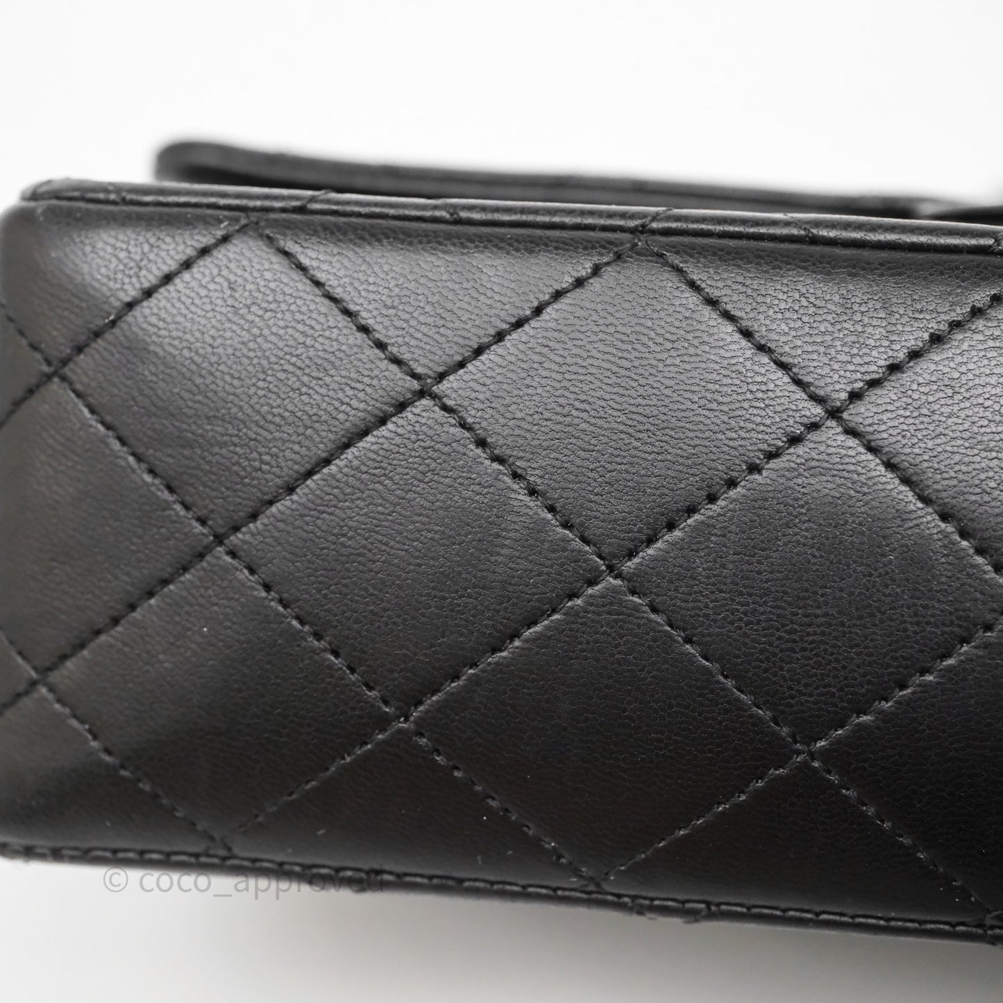 Chanel Vintage Medium Classic Flap Black Lambskin 24K Gold Hardware
