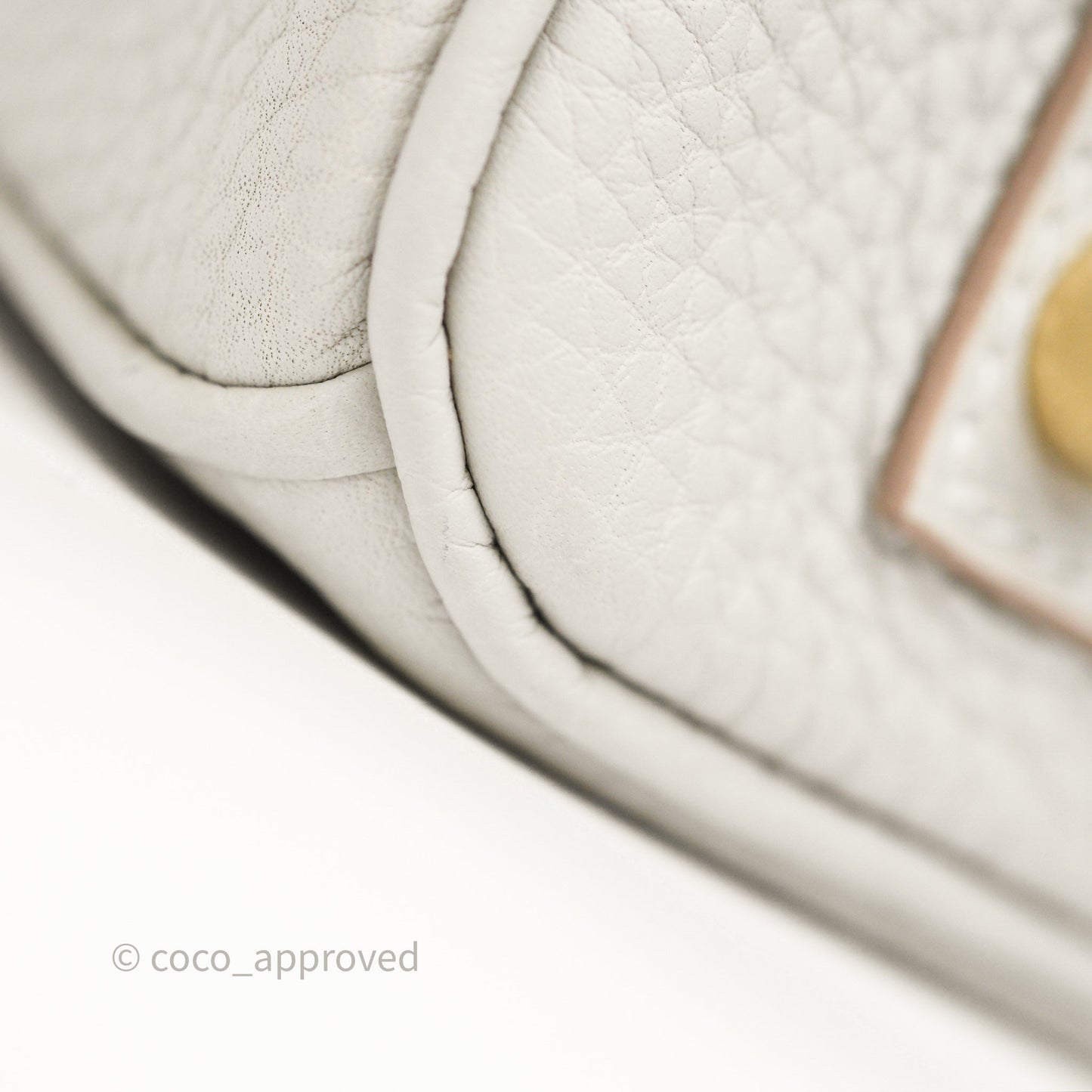 Hermès Birkin 30 Retourne Gris Perle 80 Togo Gold Hardware