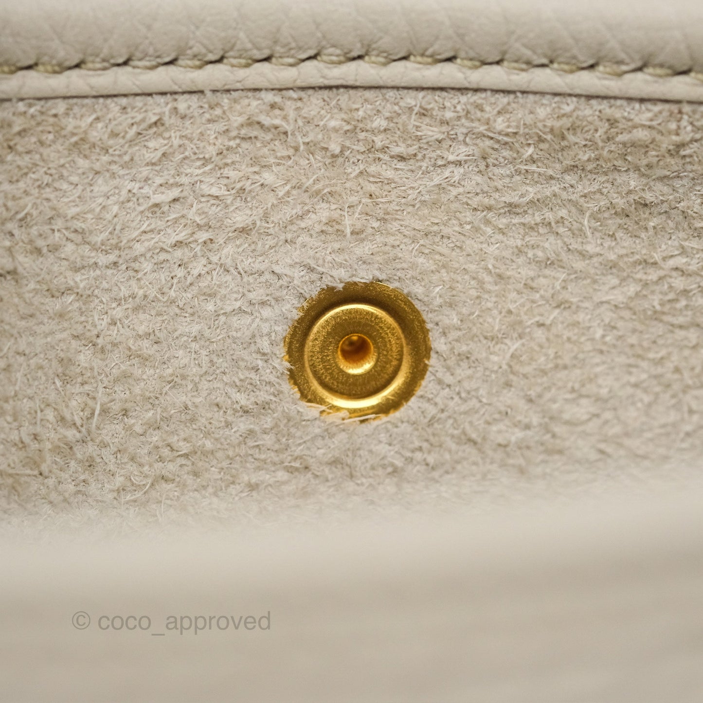 Hermès Mini Evelyne 16 Beton 8L Clemence Gold Hardware